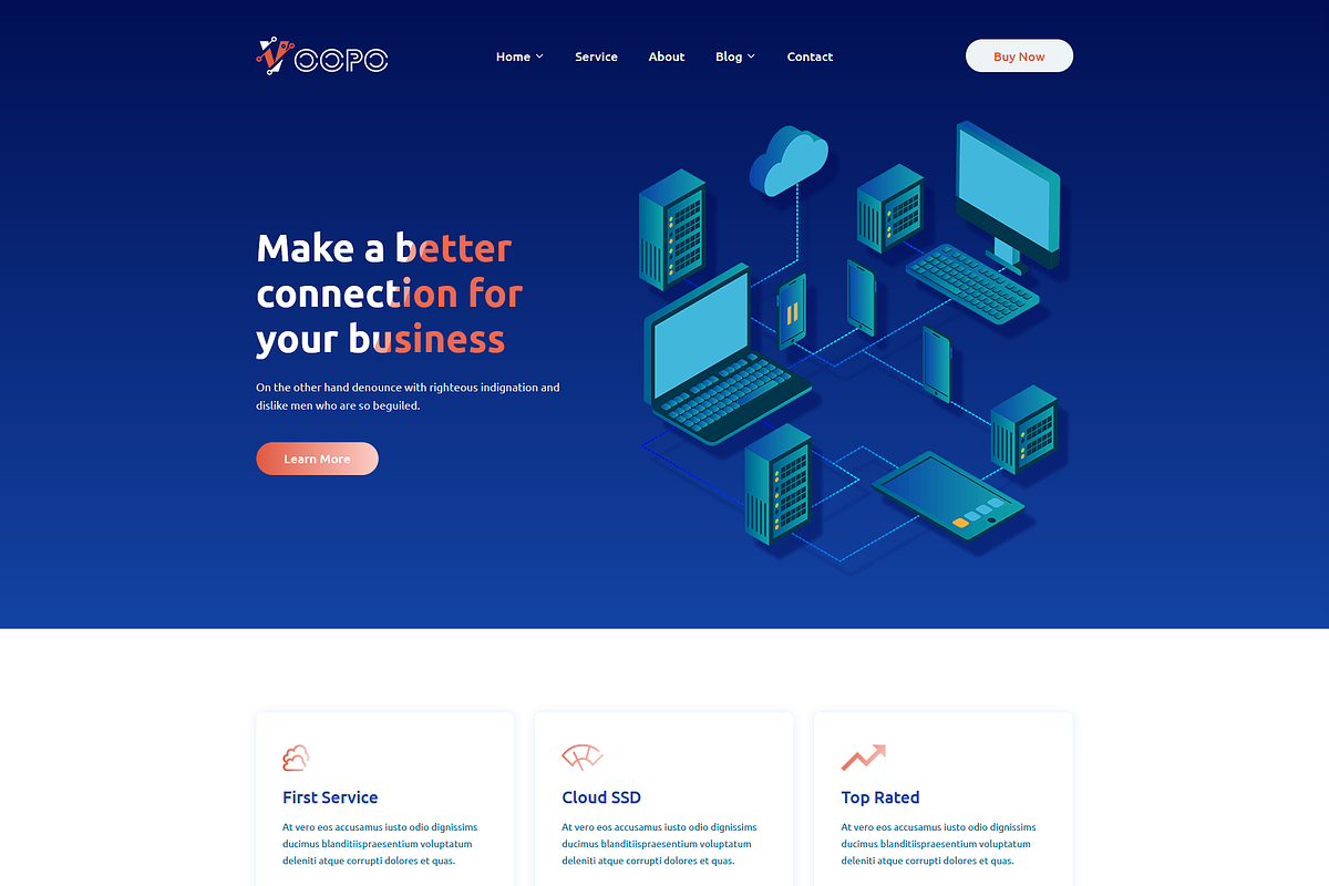 Voopo - React VOIP Service Template in Themes - product preview 8