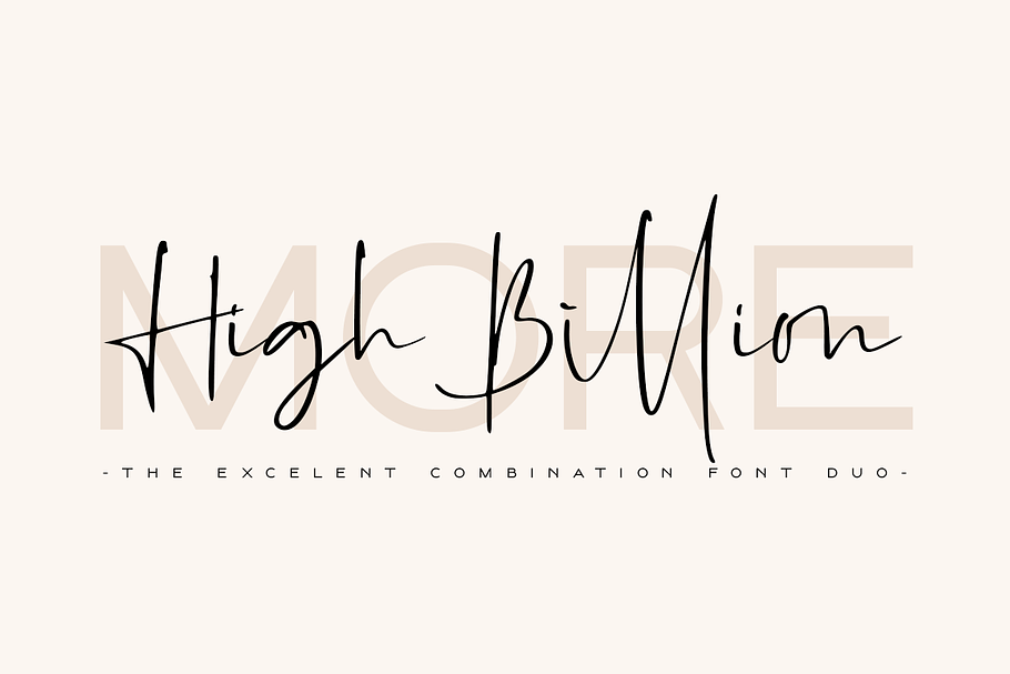 High Billion Font Duo in Sans-Serif Fonts - product preview 8