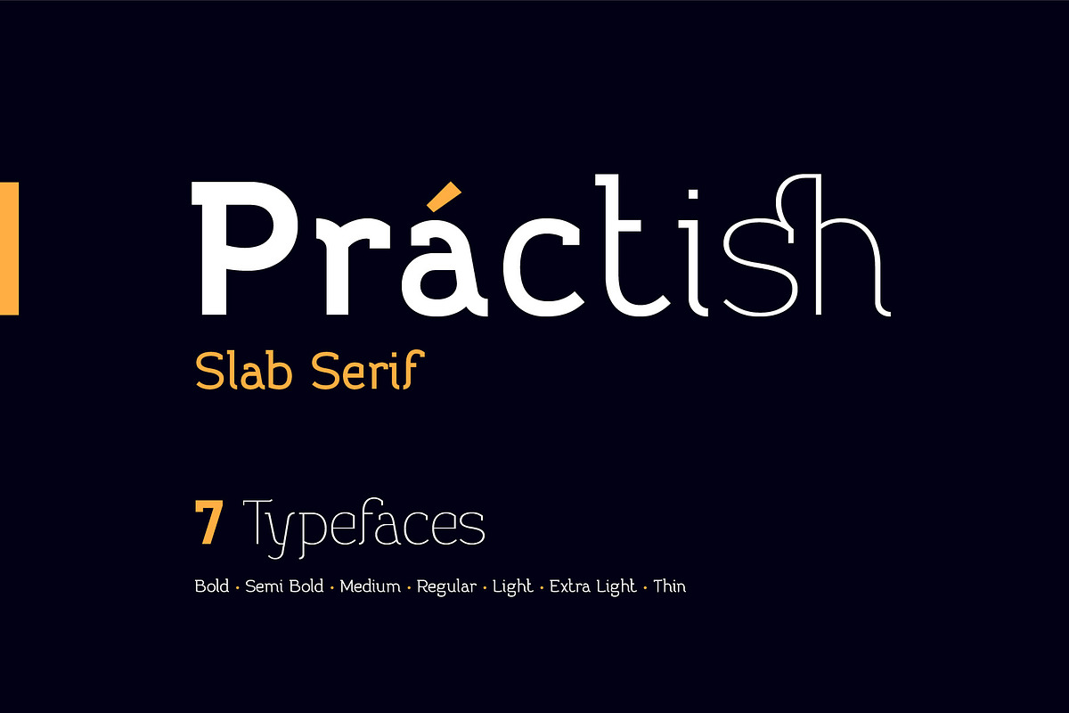 Practish font family in Slab Serif Fonts - product preview 8