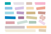 Sticky strips. Colored decorative