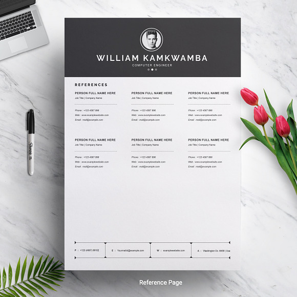 Professional Resume Template Word in Letter Templates - product preview 3
