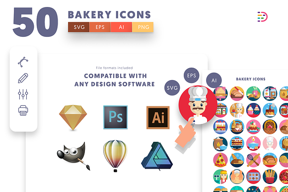 Bakery Icons in Icons - product preview 7