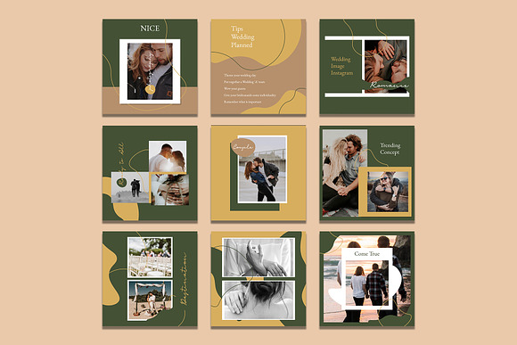 Modern Wedding Concept Instagram in Instagram Templates - product preview 1