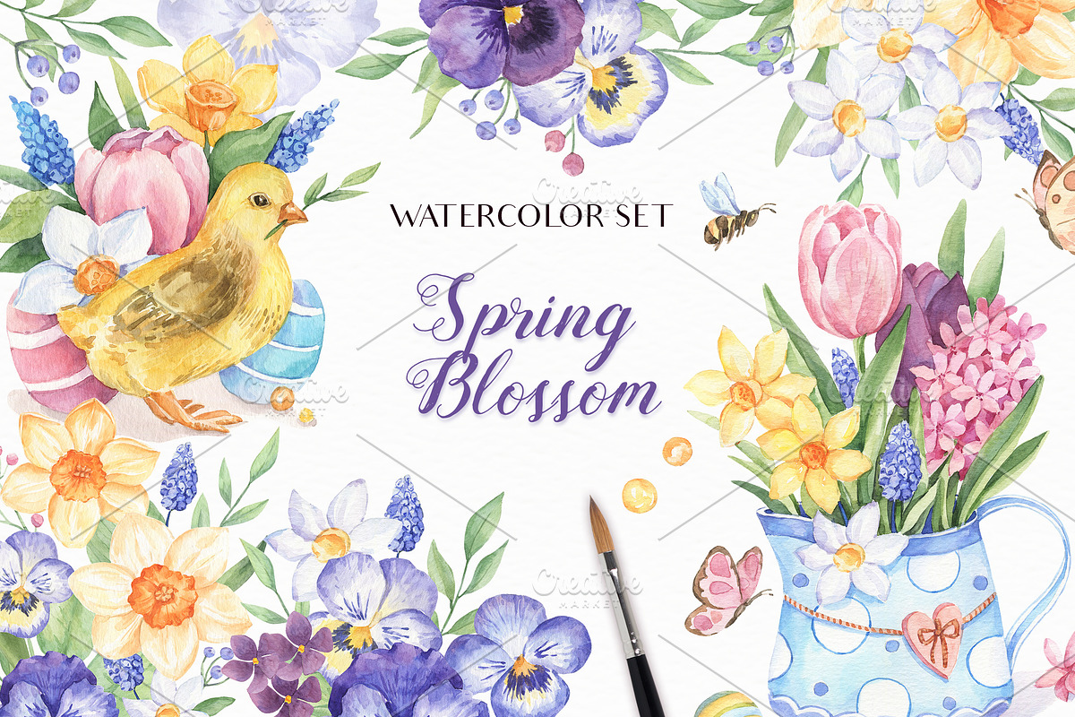 Spring Blossom in Illustrations - product preview 8