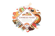 Chinese asian food ethnic menu