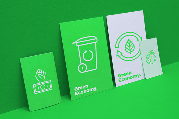 Green Economy | 16 Thin Line Icons in Icons - product preview 10