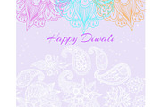 Diwali festival background with