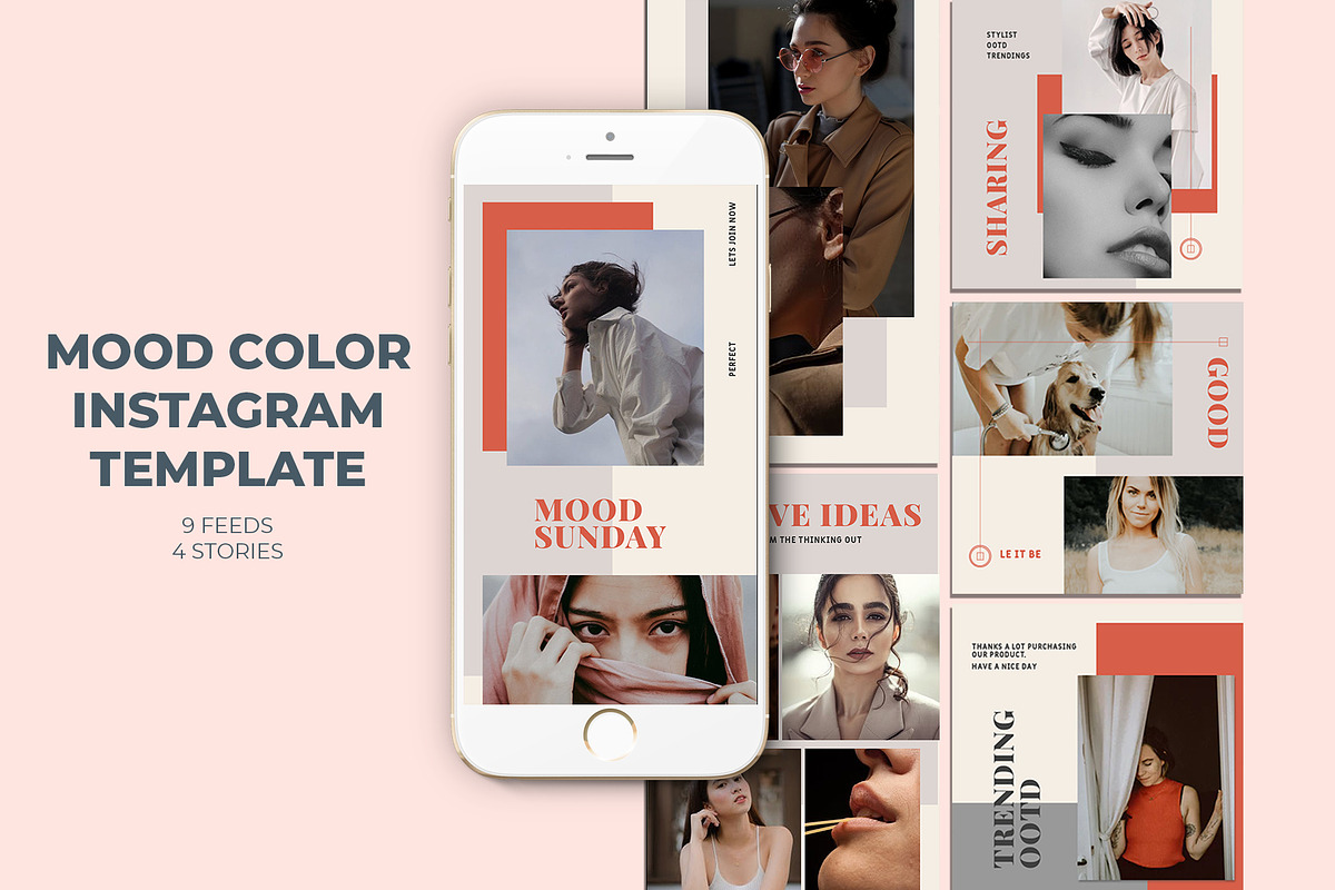Mood Color Instagram Templates in Instagram Templates - product preview 8