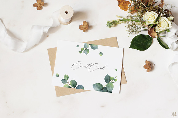 Wedding Eucalyptus Suite. Part 2 in Wedding Templates - product preview 2