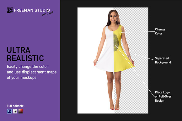 Dresses Mock-Up Set in Mockup Templates - product preview 2