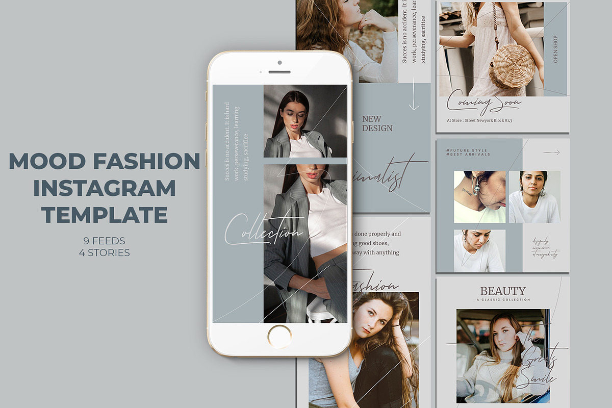 Mood Fashion Instagram Templates in Instagram Templates - product preview 8