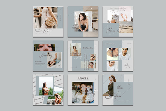 Mood Fashion Instagram Templates in Instagram Templates - product preview 1