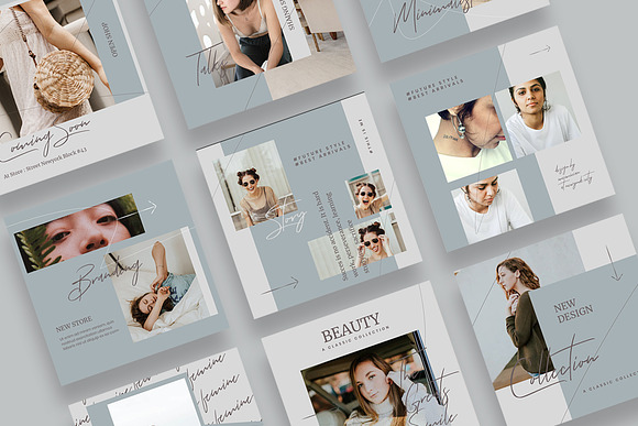 Mood Fashion Instagram Templates in Instagram Templates - product preview 4