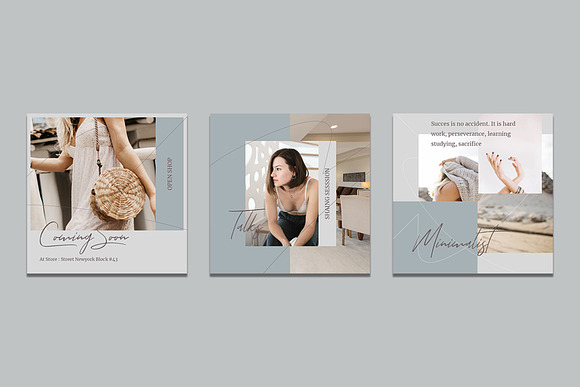 Mood Fashion Instagram Templates in Instagram Templates - product preview 7