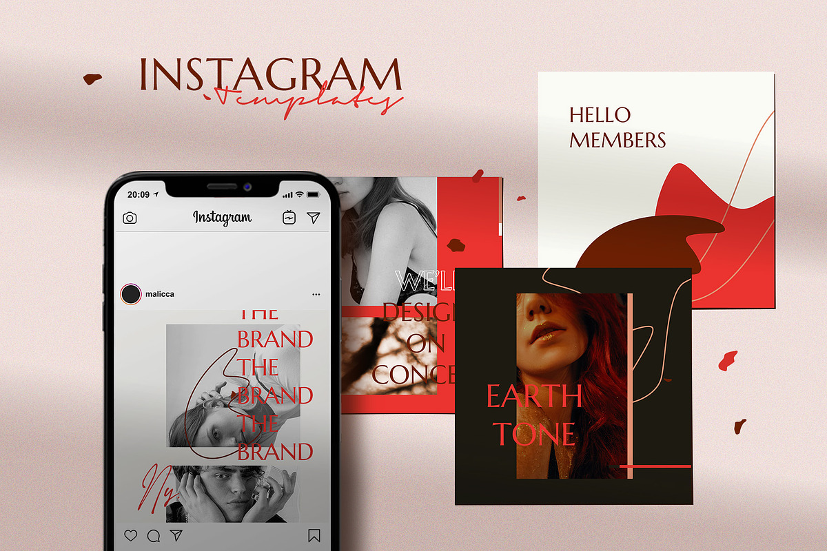 Malicca - Instagram Template in Instagram Templates - product preview 8