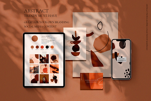 ABSTRACT PEOPLE prints modern art in Illustrations - product preview 1