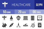 50 Healthcare Glyph Icons