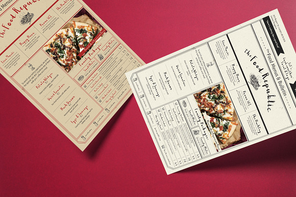 Casual Food News Menu in Flyer Templates - product preview 5
