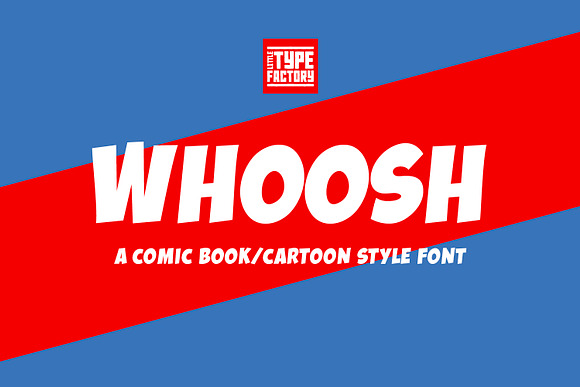 Whoosh comic book/cartoon font in Display Fonts - product preview 9