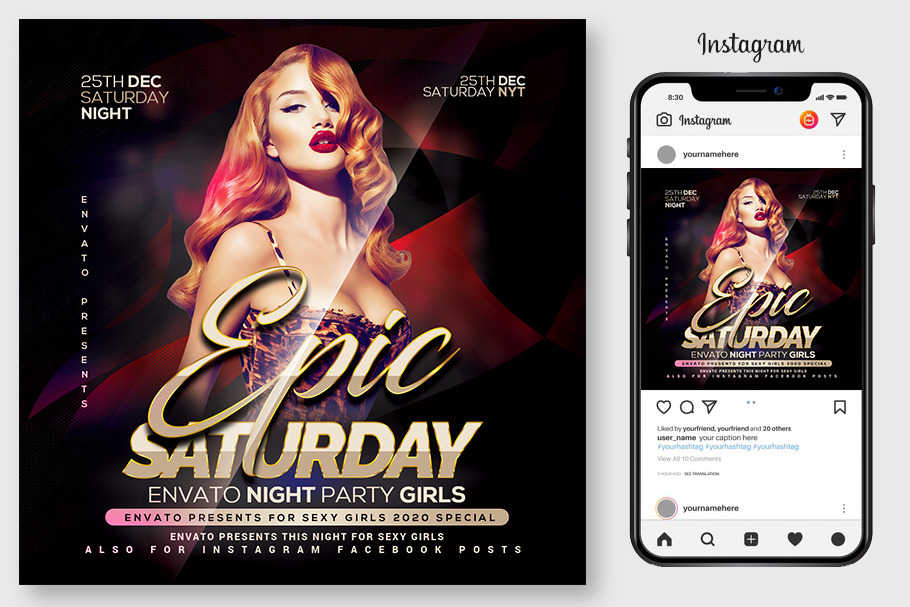 Epic Sound Flyer Template
