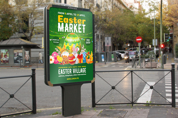 Template For Easter market flyer in Flyer Templates - product preview 3