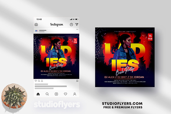 Ladies Bash Party - PSD Flyer in Flyer Templates - product preview 1
