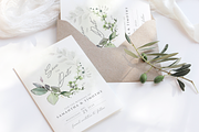 Foliage Save The Date Card