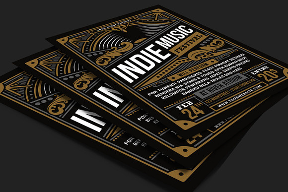 Indie Music Festival in Flyer Templates - product preview 1
