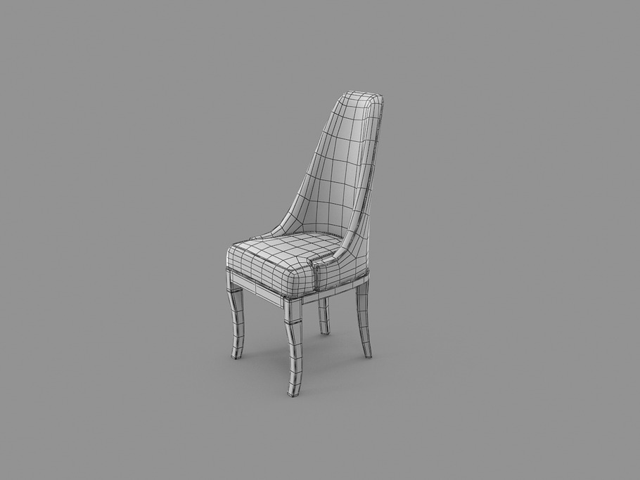 Simple Pattern Chair in Furniture - product preview 3