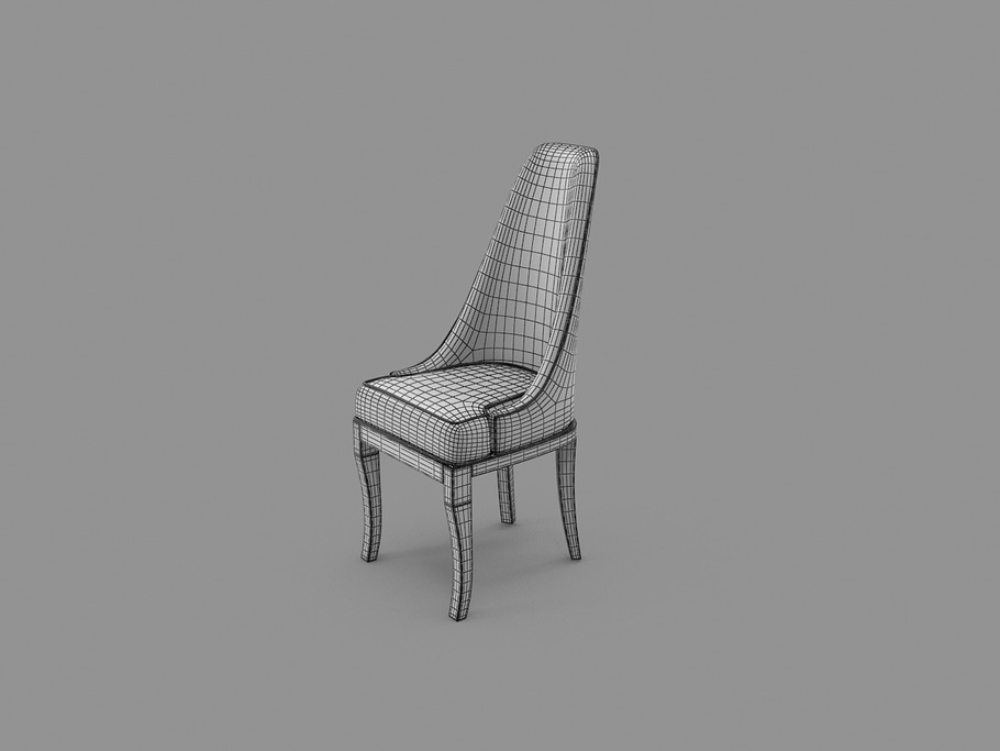 Simple Pattern Chair in Furniture - product preview 5