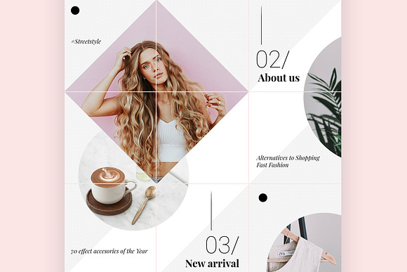 Geometry Instagram Puzzle Template in Instagram Templates - product preview 3