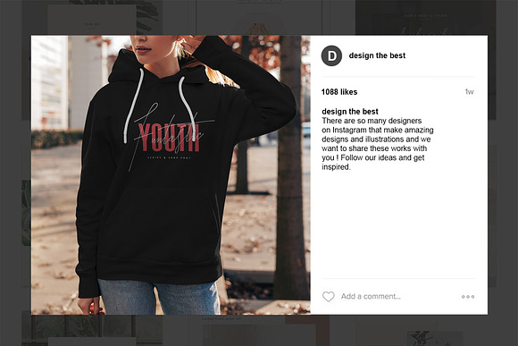 Hoodie Mock-Up Street Fashion vol.4 in Product Mockups - product preview 2