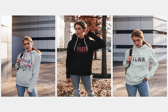 Hoodie Mock-Up Street Fashion vol.4 in Product Mockups - product preview 3