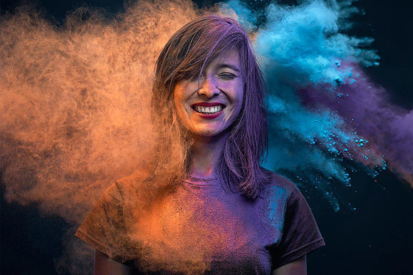 200 Explosion colored powder overlay in Objects - product preview 1