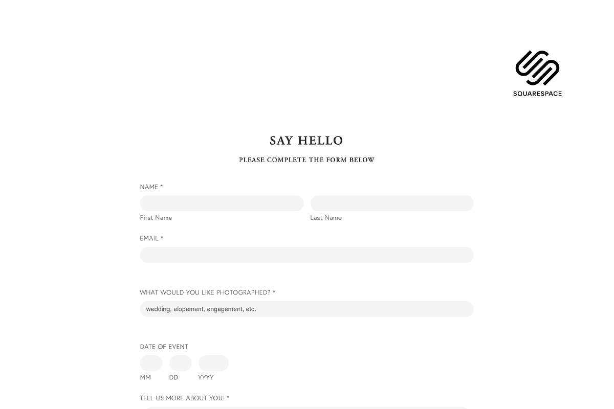 Squarespace Minimal Form plugin in HTML/CSS Themes - product preview 8