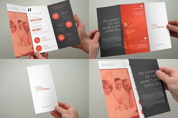 Bundle - 3 Trifold Business Brochure in Brochure Templates - product preview 3