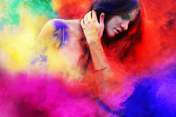 200 Explosion colored powder overlay in Objects - product preview 9
