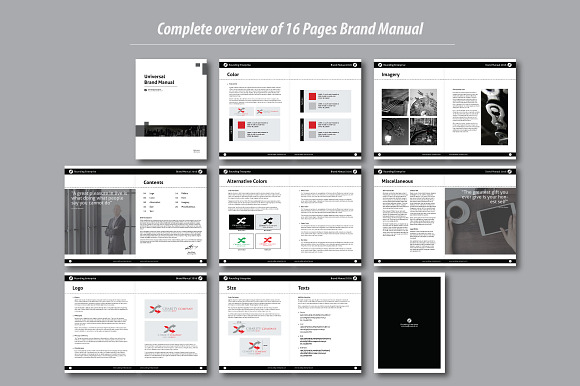 Universal Brand Manual in Brochure Templates - product preview 5