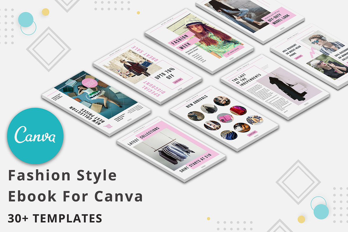 Fashion Style Ebook Canva Templates in Magazine Templates - product preview 8