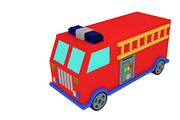 Cartoon Firetruck Toy