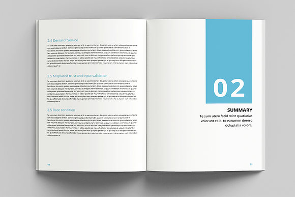 White Paper Brochures in Brochure Templates - product preview 3