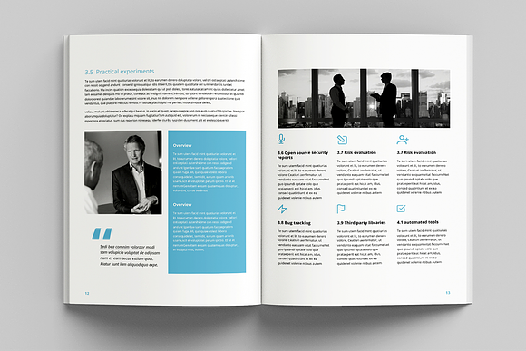 White Paper Brochures in Brochure Templates - product preview 4