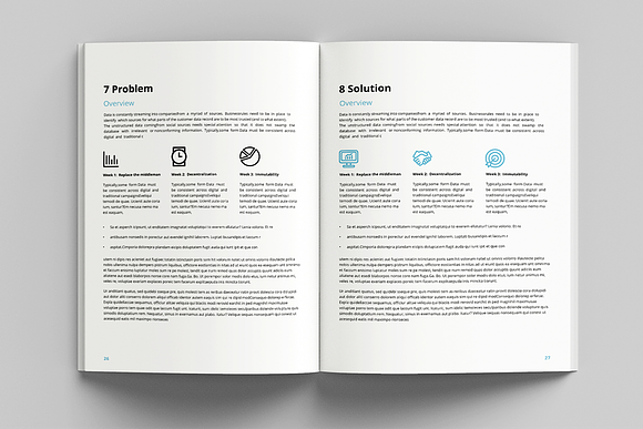 White Paper Brochures in Brochure Templates - product preview 12