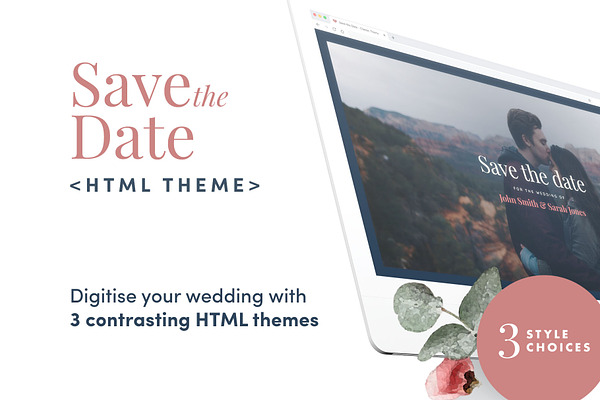 Save the Date - HTML Wedding Theme
