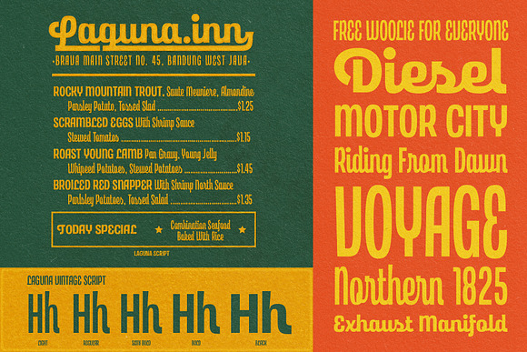 Laguna Vintage Collection+Extras in Display Fonts - product preview 1