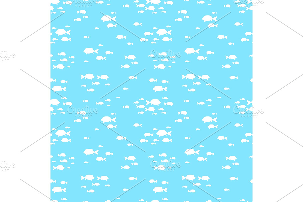 Fishes sea pattern in Illustrations - product preview 8