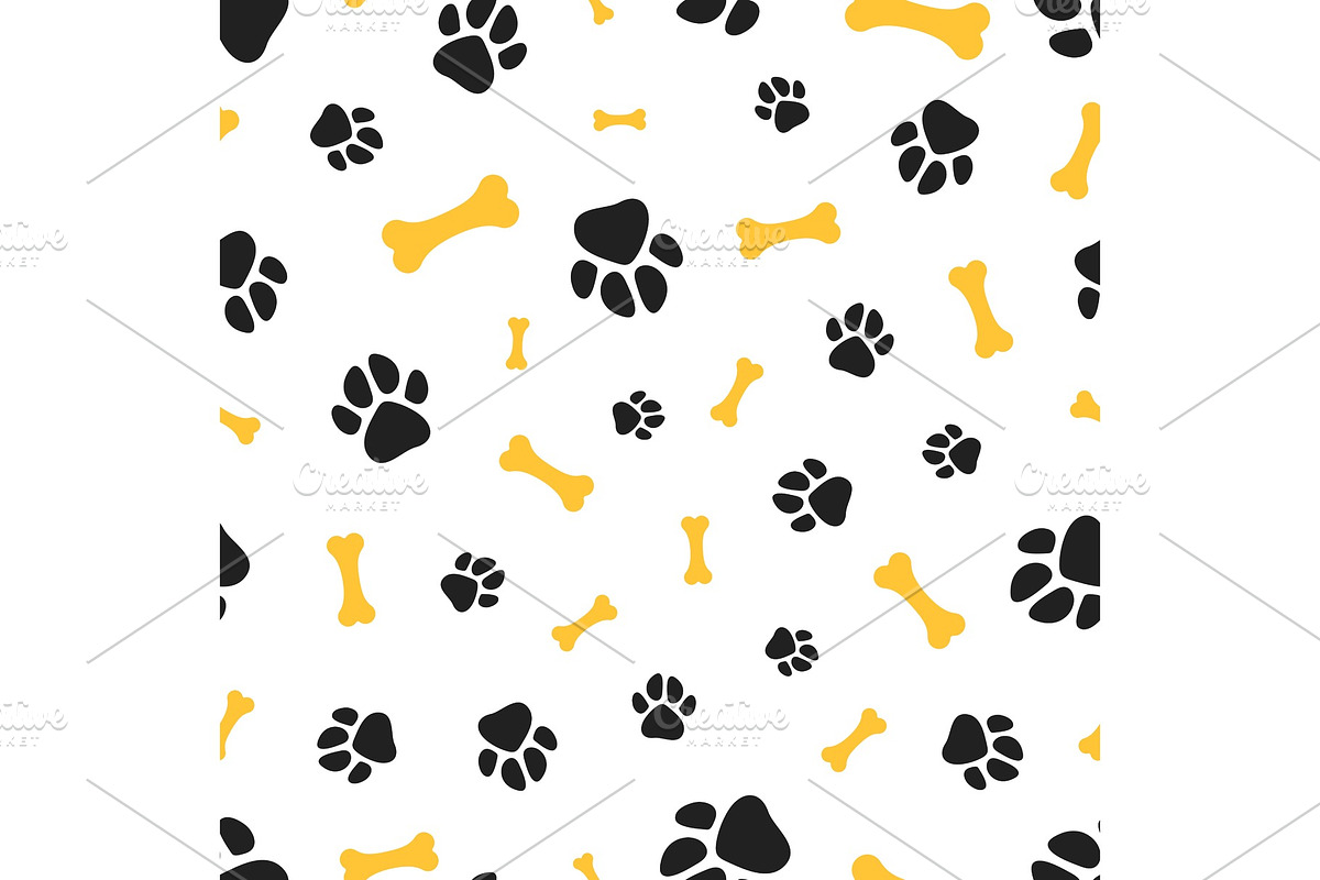 Pets paw pattern in Illustrations - product preview 8