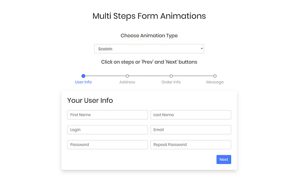 Bootstrap Multi Step Form with CSS in HTML/CSS Themes - product preview 1