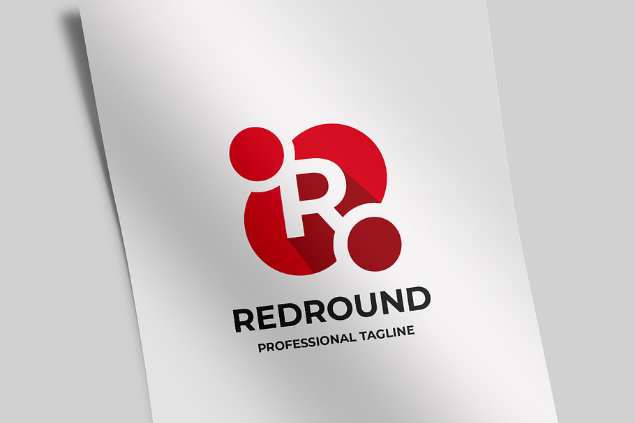 Red Round Letter R Logo in Logo Templates - product preview 8