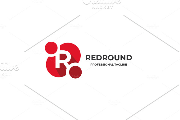 Red Round Letter R Logo in Logo Templates - product preview 3